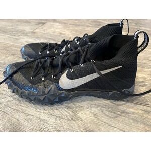 Nike Alpha Sensory Turf Flyknit Shoes Mens Size 11 854312-001 Black Sneakers